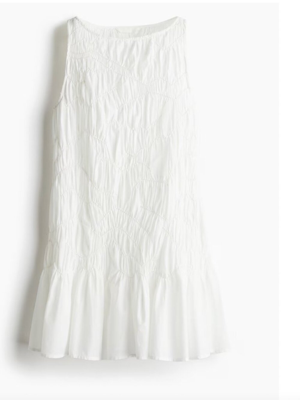 Ruched Cotton Dress